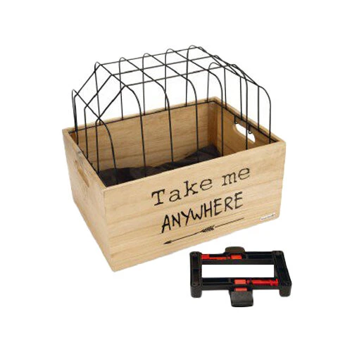 Beeztees Holz-Fahrradkorb Journey + Schutzgitter 4 Beeztees Holz-Fahrradkorb Journey + Schutzgitter - Image 2